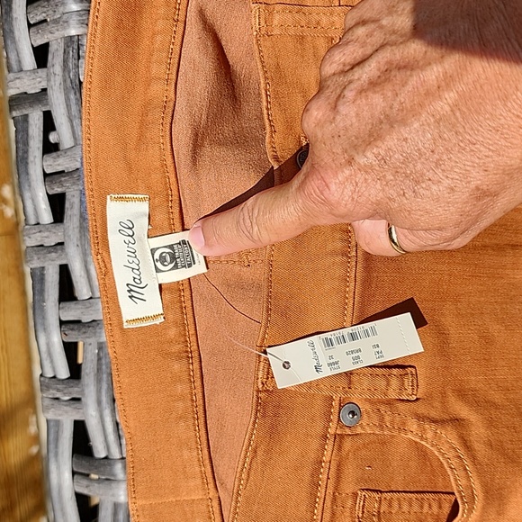 Madewell Pants - Madewell rust color high ruse skinny size 14/32